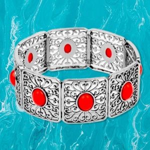 Paparazzi Cakewalk Dancing Bracelet in Red